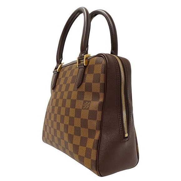 Louis Vuitton Bag Women's Brand Handbag Damier Canvas Brera Ebène Brown N51150 - Picture 4 of 9